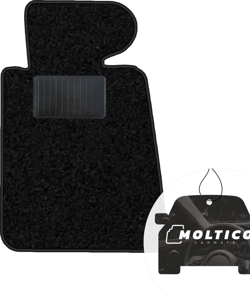 Tappetino Auto per BMW Serie 5 E34 in Velluto Nero moto-MOLTICO