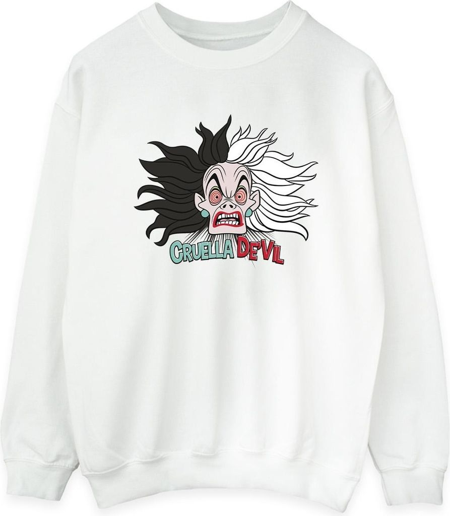 Disney - "Crazy" Sweatshirt für Damen BI42338 (M) (Weiß)