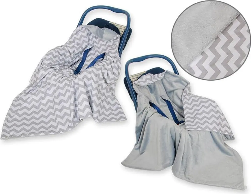 Coperta Auto per Bambini Doppia Extra Calda e Morbida con Cappuccio
