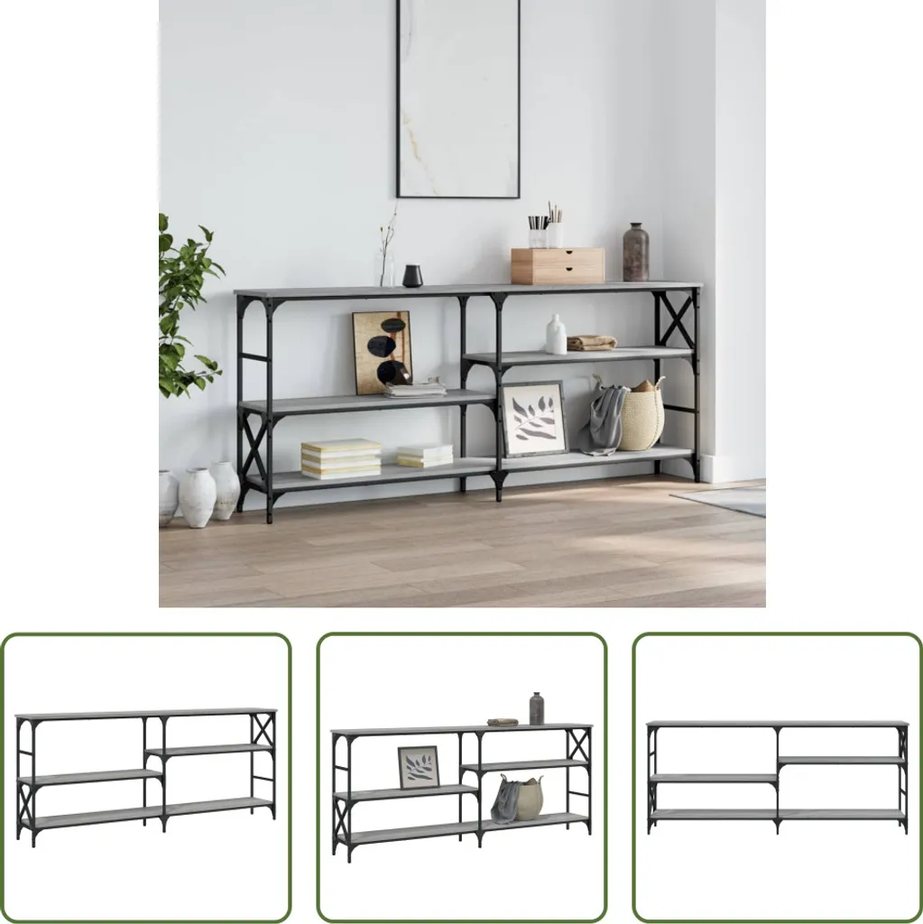 The Living Store Consolle Grigio Sonoma 180 cm | Offerta Arredo