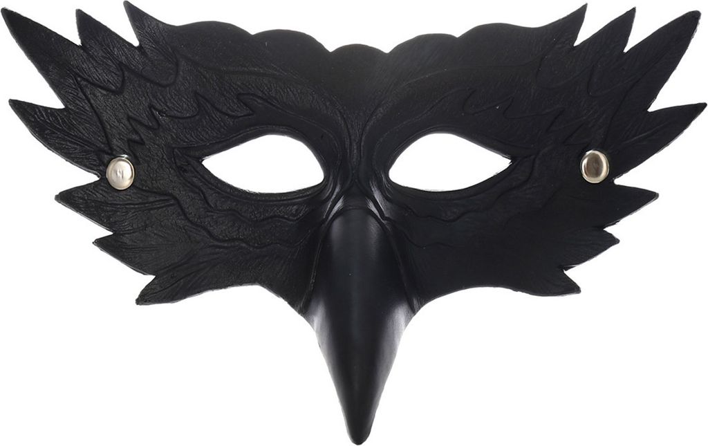 Halbmaske aus Kunstleder für Herren und Damen, Adler-inspirierte Maske, universelle, atmungsaktive Maske für Halloween, Maskerade, Cosplay-Party,...