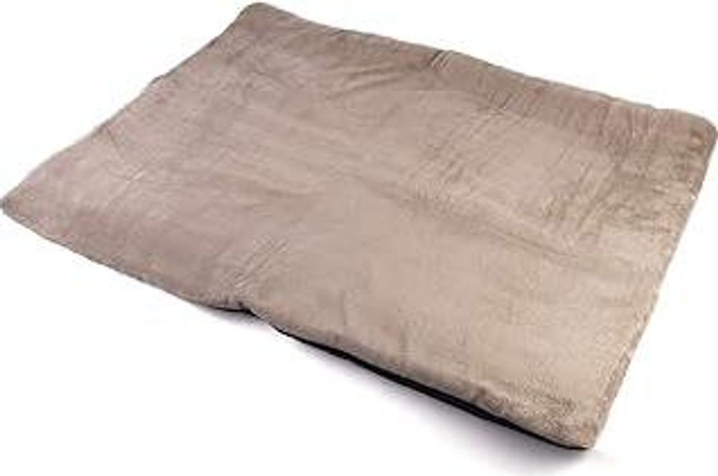 Heizmatte für Tiere – 100 x 70 cm – Thermokissen selbstheizend für Hunde – Heizdecke maschinenwaschbar für große Hunde – Grau