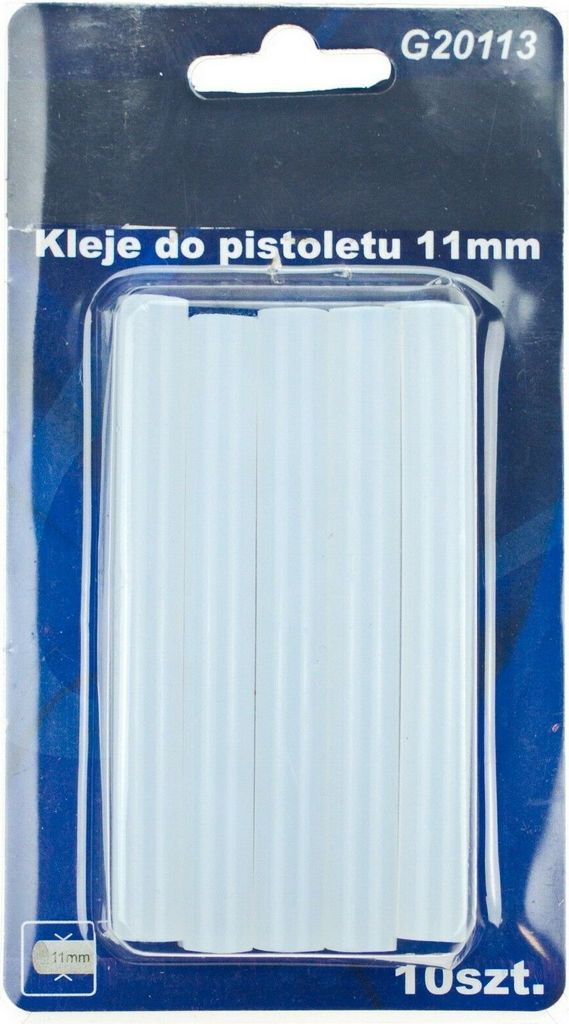 Klebstoffe für Klebepistole 11mm 10St. Schmelzkleber Hot Melt Sticks weiß G113