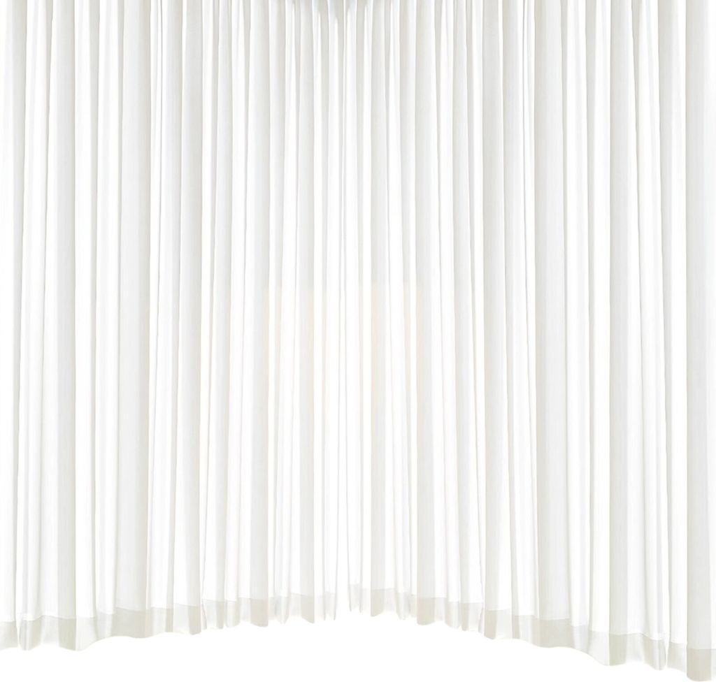 MODFU Fensterschutz, Diamantgarn-Vorhang, Erkerfenster, Balkon, Sonnenschutz, Wohnzimmer, Schlafzimmer, weißer Vorhang