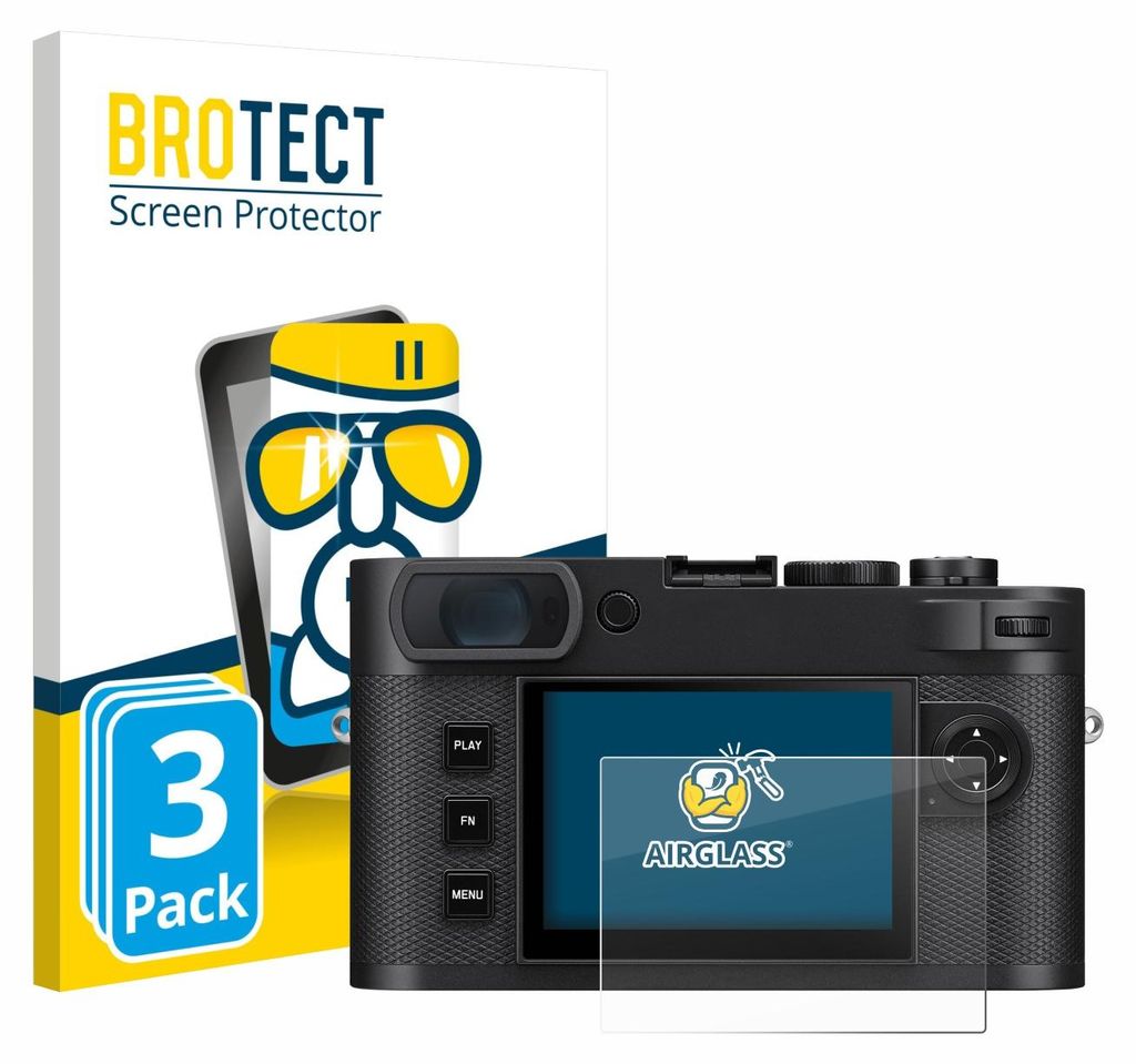 3x BROTECT Schutzglas für Leica M EV1 Schutzfolie Panzer Folie Glas Display Schutz klar