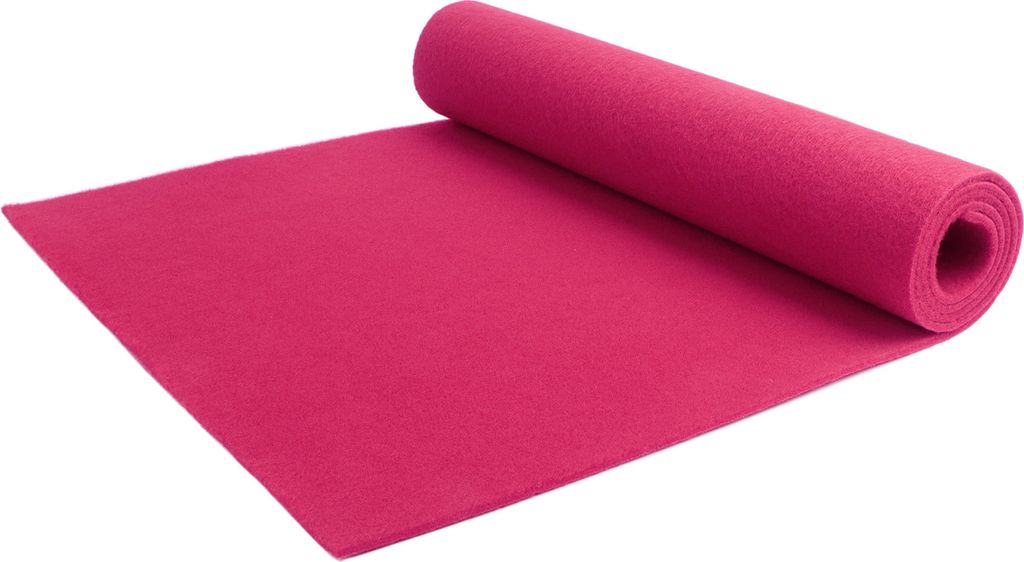 Primaflor Eventteppich REVExpo - Pink - 2,00m x 3,00m - Meterware - Viele Farben - Schwer Entflammbarer Messeteppich, Rutschfester Hochzeichtsläuf...