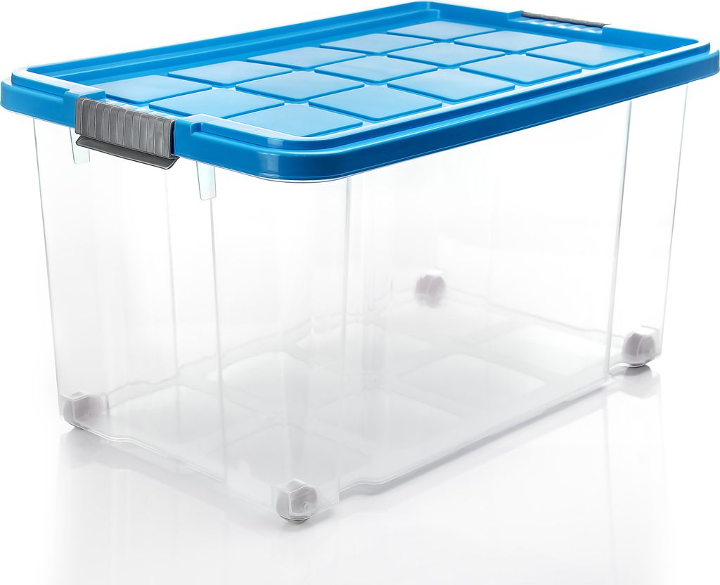 BigDean 4 Stück 60 L Aufbewahrungsbox mit Deckel groß Produktbild 2