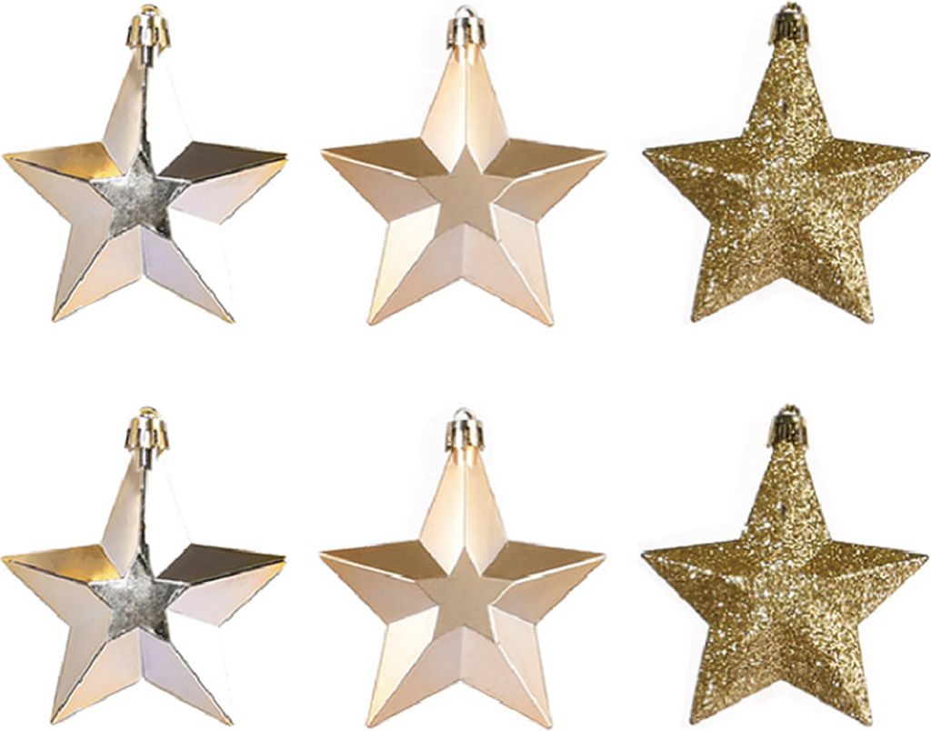 6 Stück/Packung Weihnachtsanhänger, lichtbeständig, feine Verarbeitung, verschiedene Stile, leuchtende Farben, verschleißfest, Weihnachtsbaumde...