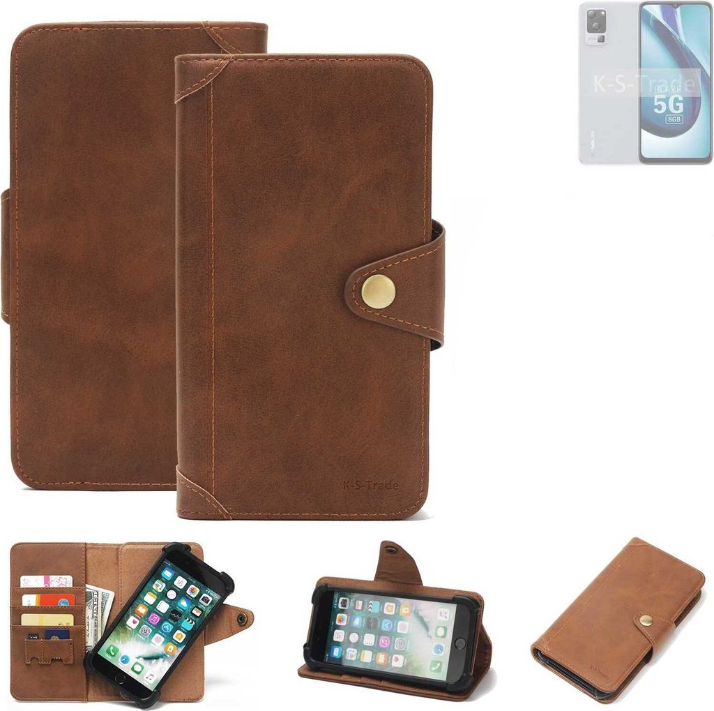 K-S-Trade Handyhülle kompatibel mit Lava Blaze 1X 5G Schutz Hülle Walletcase Bookstyle Tasche Case Handytasche Wallet Flipcase Cover PolyurethanB...