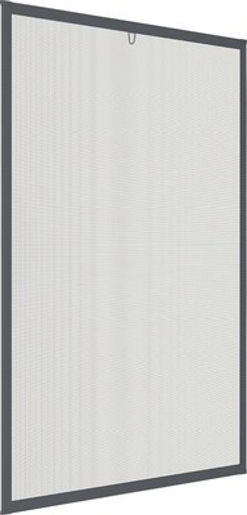 home protect Rahmenfenster Insektenschutz Aluminium mit Metallverbinder anthrazit 100x120 cm
