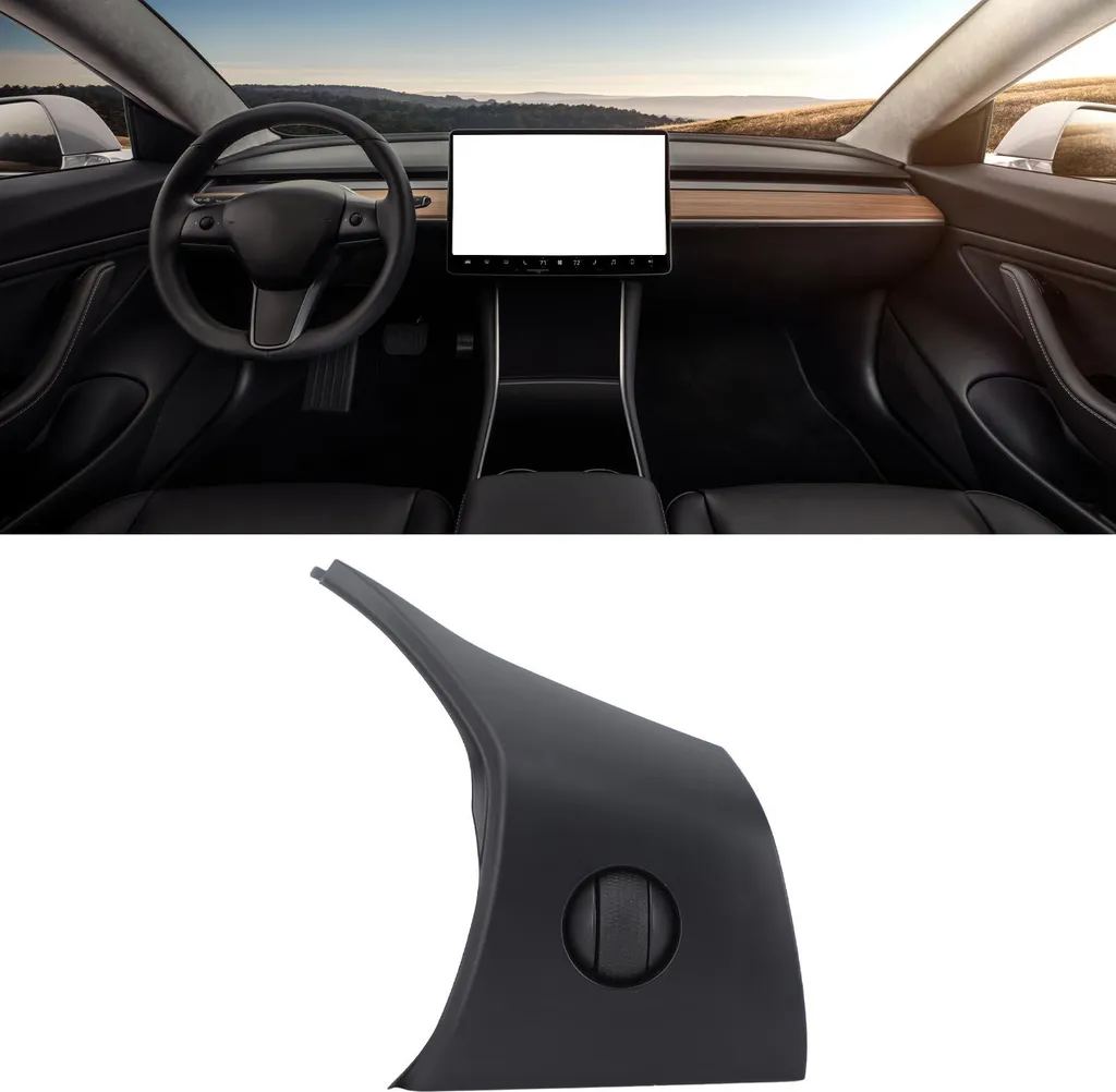 Molette de Commande Volant Droite pour Tesla Model 3 et Model Y Noire - 4