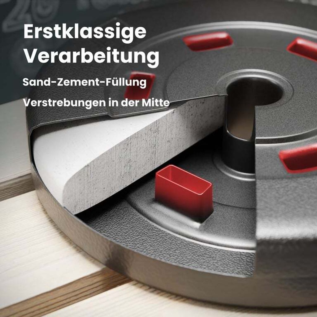 Hop-Sport Hantelset 56 kg Hanteln Kurzhanteln SZ Stange Produktbild 5