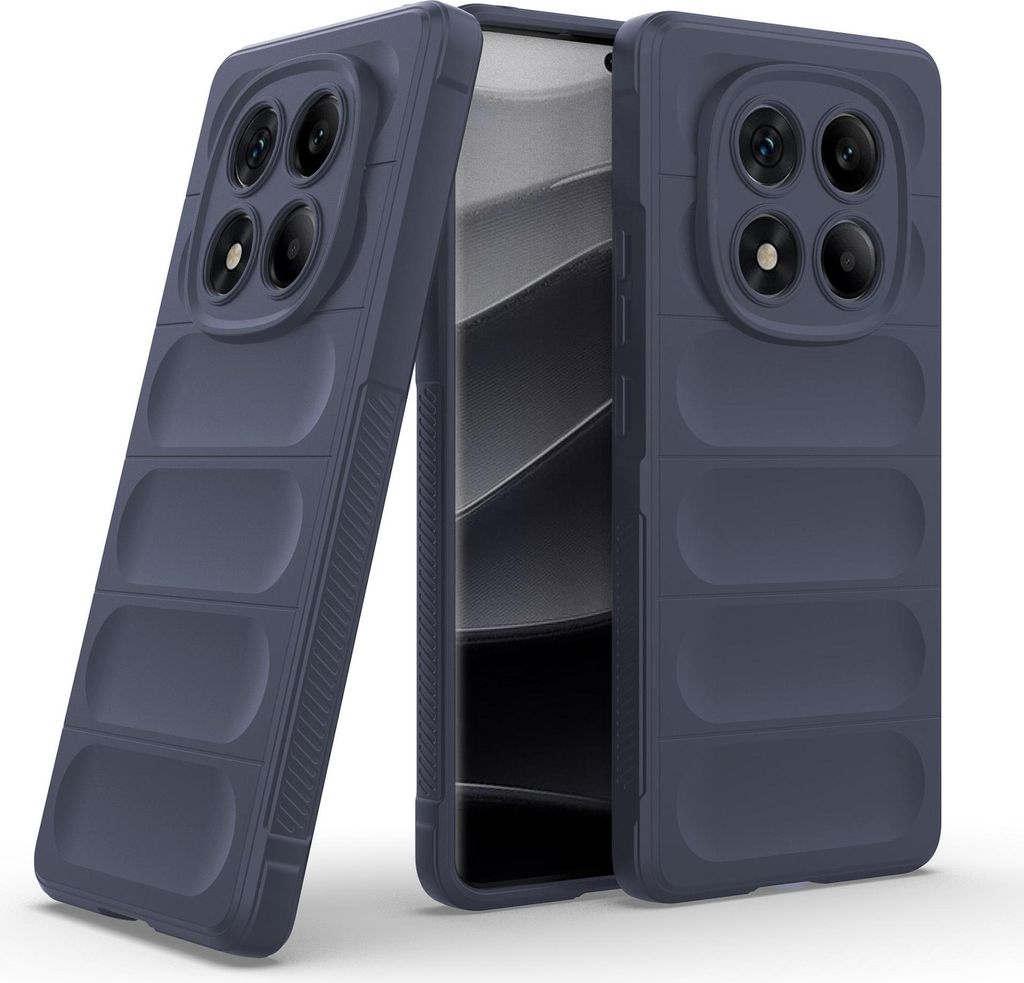 Handy Hülle für Xiaomi Redmi Note 14 Pro Grip Case Cover Schutzhülle Softgrip Farbe: Dunkelblau