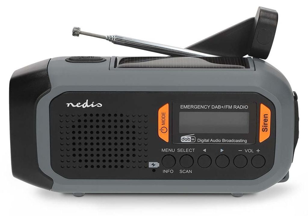 Nedis Notfallradio - Tragbare Ausführung - DAB+ / FM - Produktbild 