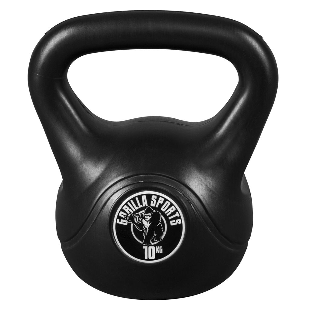 GORILLA SPORTS® Kettlebell - 10 kg Gewichte, aus Kunststoff Produktbild 