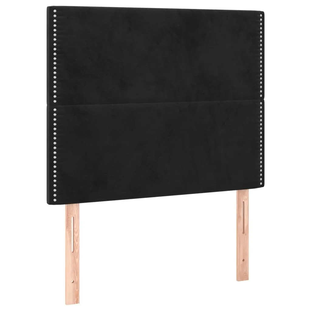 Testiera Letto Velluto Nero SYFAX™ 90x128cm - Qualità e Prezzo Imbattibili