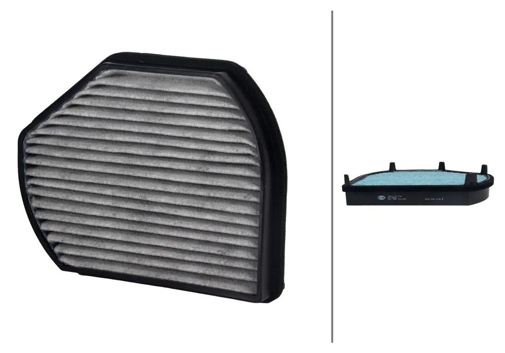 Filtre habitacle HELLA Mercedes Classe E 277x219 mm air pur et sain