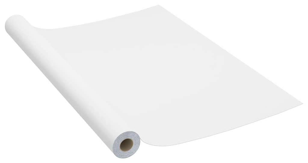 vidaXL Samolepiaca fólia na nábytok biela 500 x 90 cm PVC Obrázok produktu 