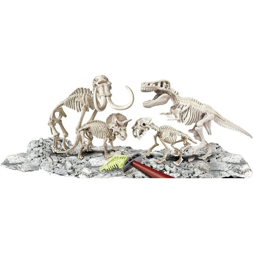 Coffret Scientifique Clementoni Dinosaures avec Figurines et Fossiles - 2