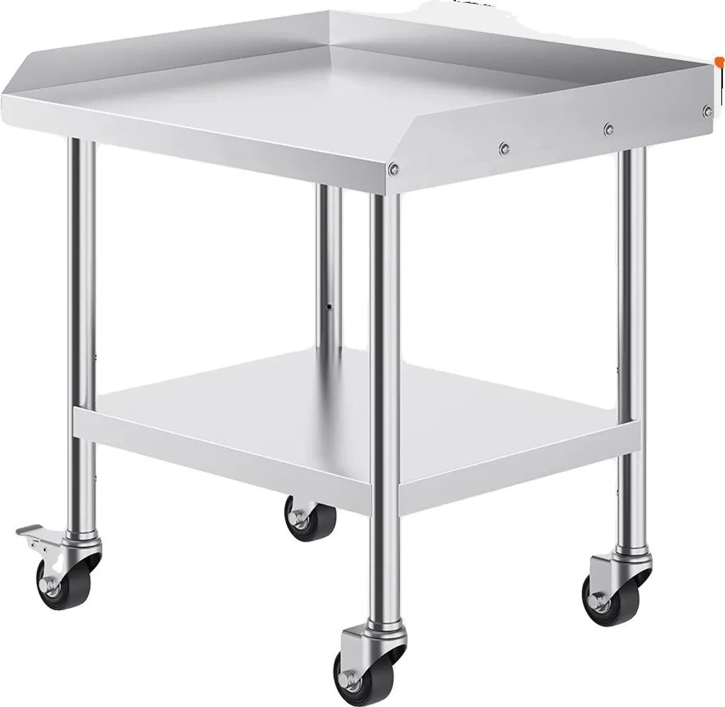 Table de travail inox 24x28inch avec étagères réglables - Cuisine Pro