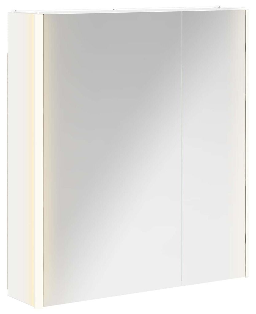 Badezimmerspiegelschrank Weiß 63,5 x 15,5 x 70 cm Holzwerkstoff