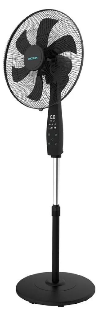 Ventilateur sur pied pour salon et chambre avec télécommande et écran tactile
