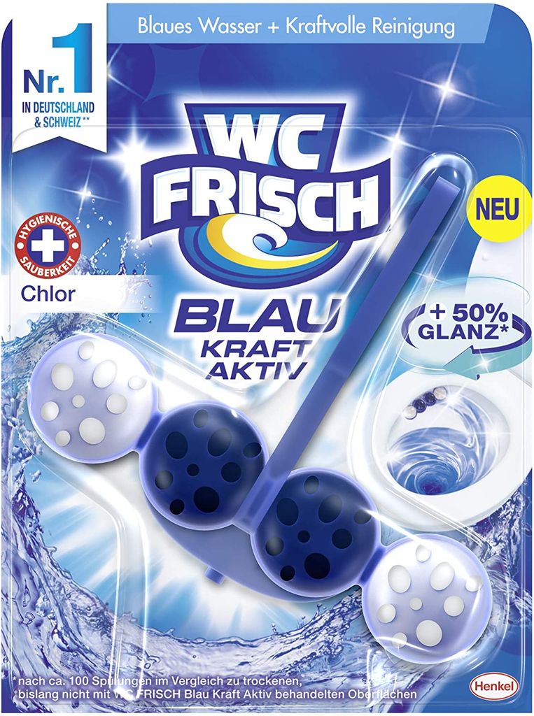 Henkel WC Frisch Blau Kraft Aktiv Chlor für