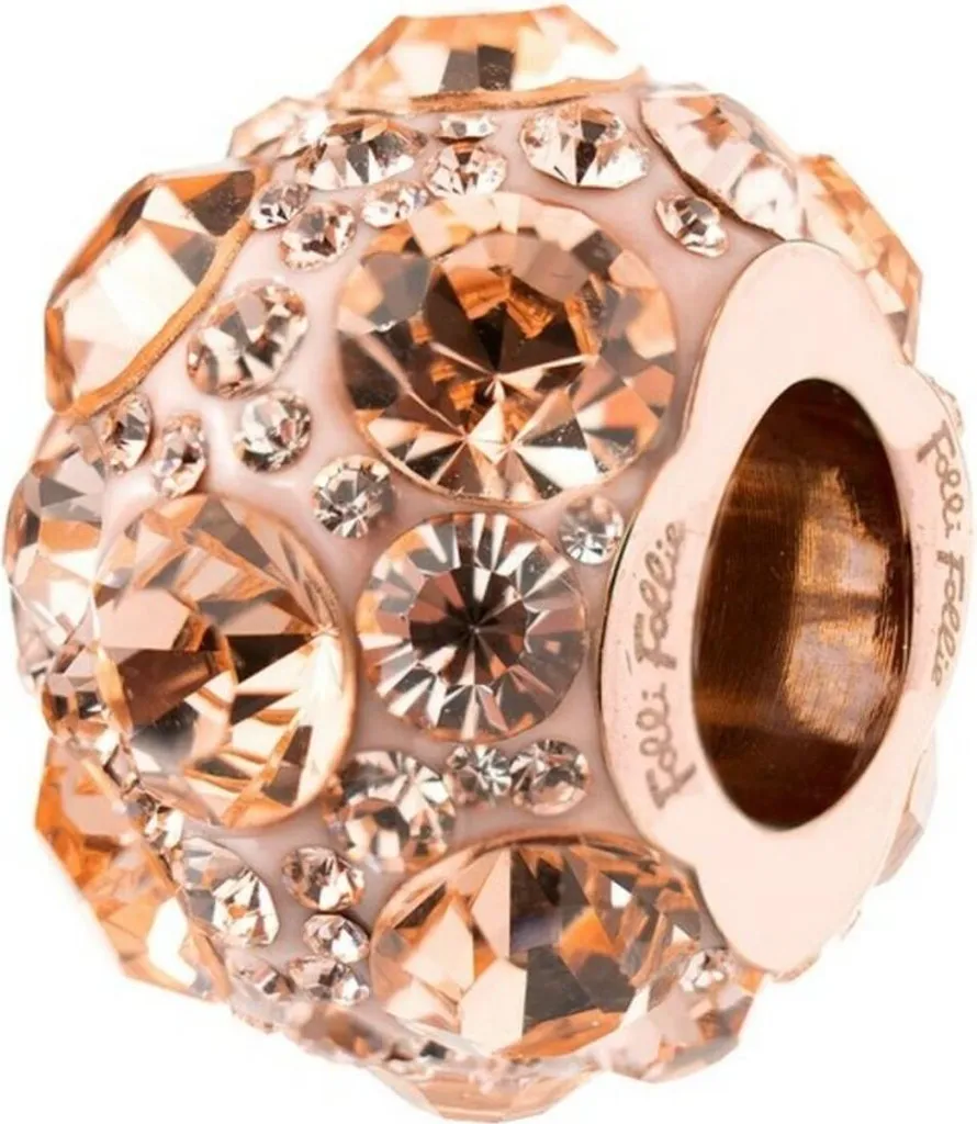 Pendentif Folli Follie en acier rose 2 cm pour femme - Modèle 3p13t018rs