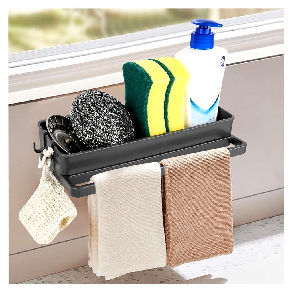 Spülbecken Organizer Küchen Spüle Sink Organizer, Schwammhalter Spülbecken Spülbecken Caddy Organizer Wand, küchen Organizer, Spülschwamm Ha...