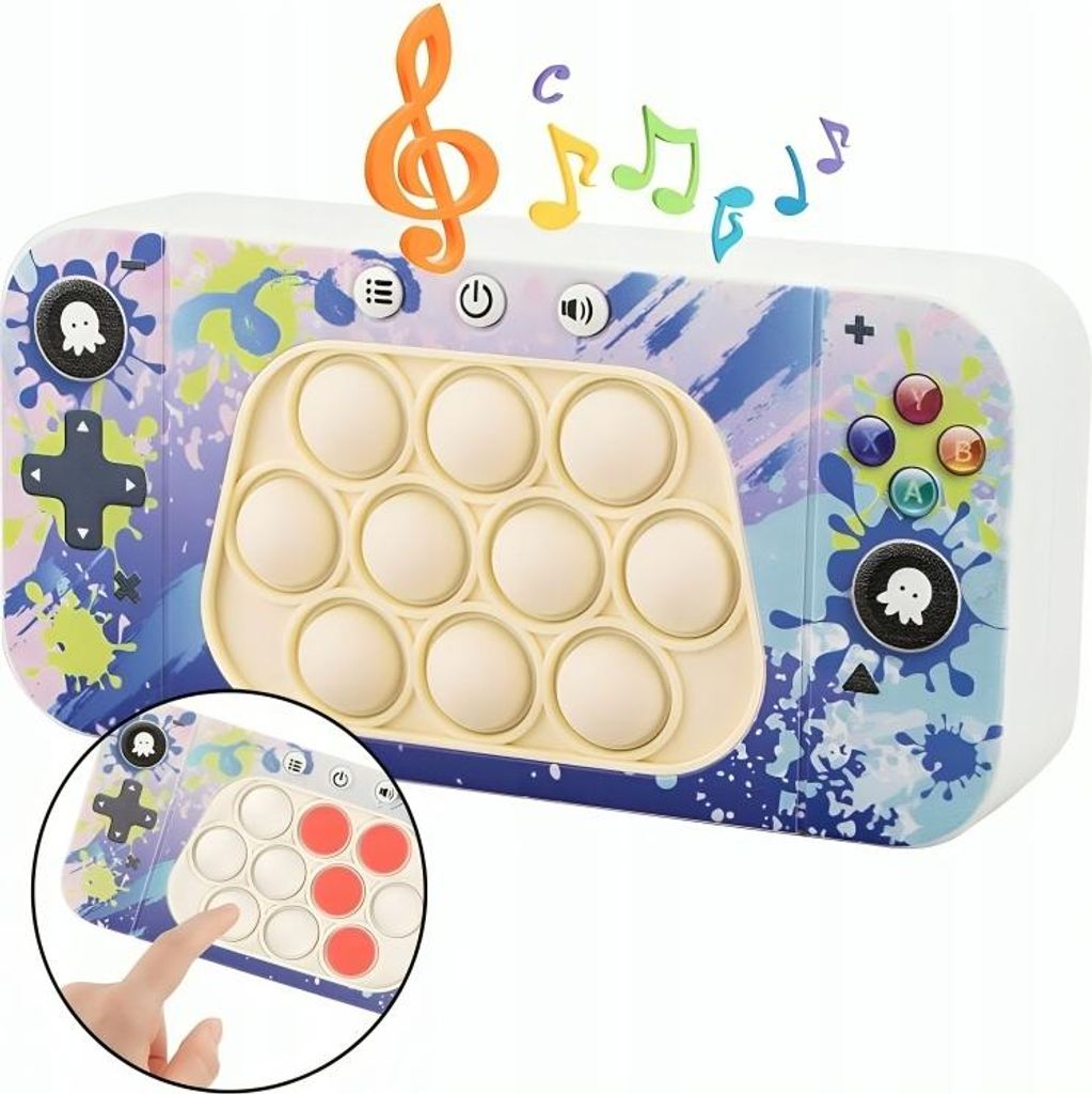 Anti-Stress-Geschicklichkeitsspiel Pop It Popit Konsole Push Camouflage