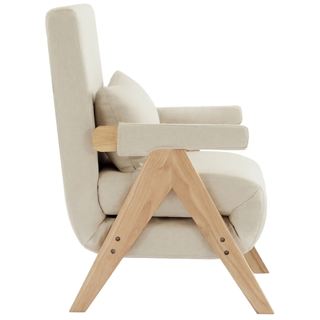 Fauteuil lounge modulable 3 positions avec assise rembourrée et lit intégré