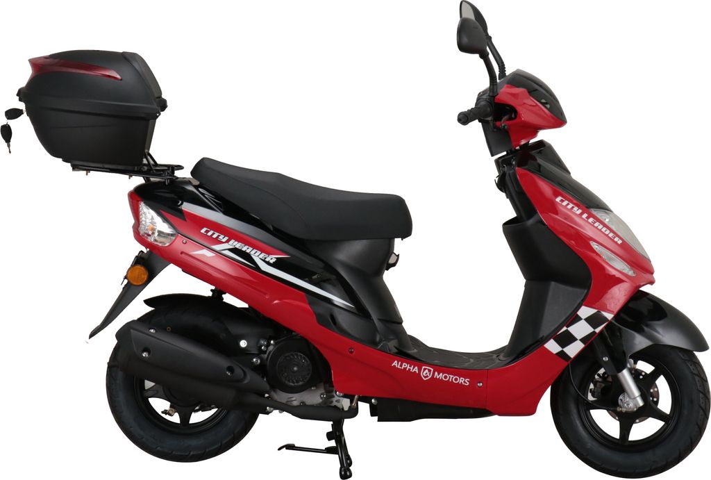 Motorroller CityLeader 50 ccm 45 kmh EURO 5 rot inkl. Produktbild 9