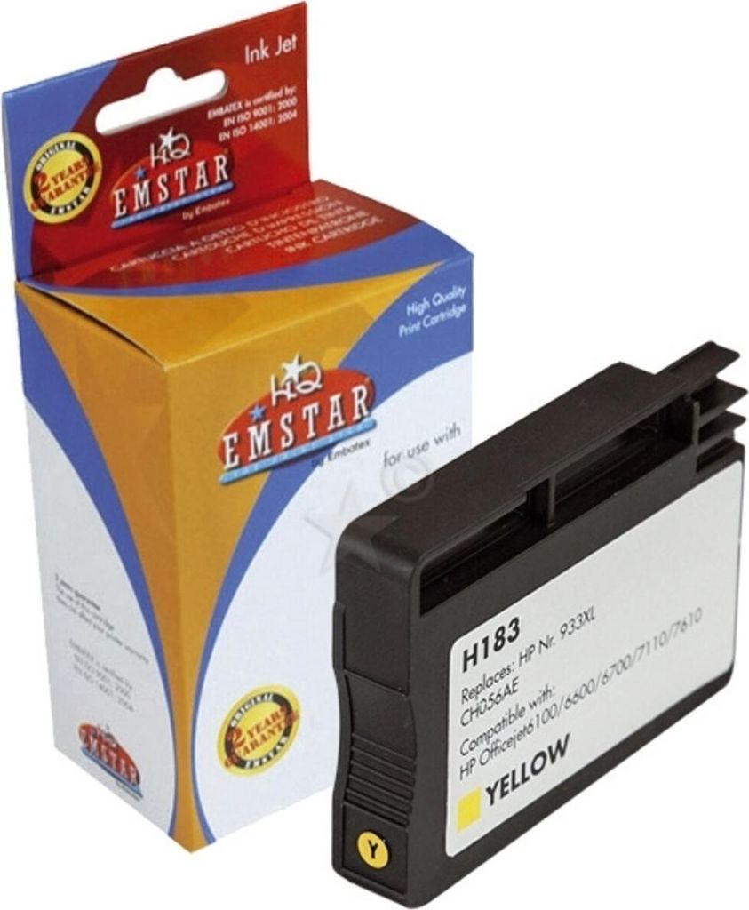 EMSTAR H183 EMSTAR Inkjet-Patronen yellow, 825 Seiten, H183 (ersetzt TP Nr. 933XL)