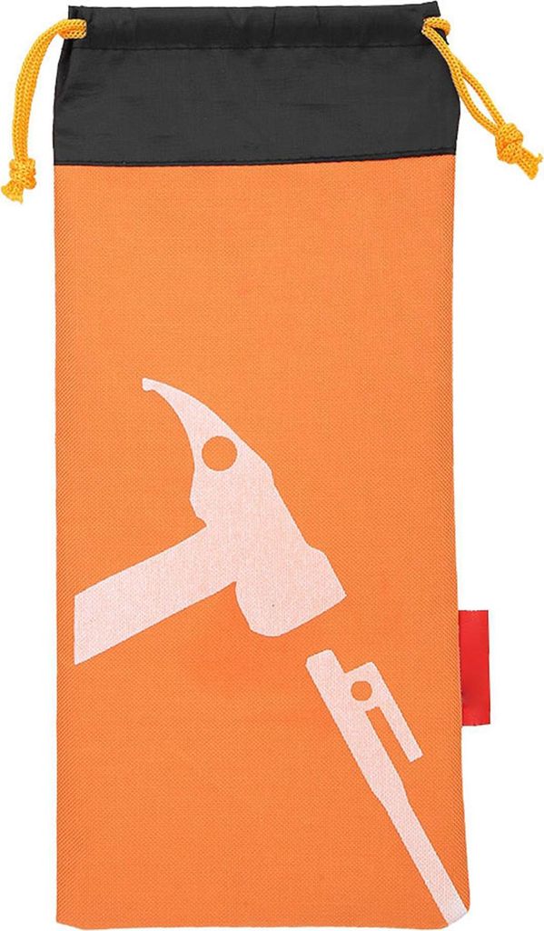 Zelt Camping Zeltpflockhammer Nagelbeutel Schwarzer Heringe Nägel Aufbewahrungsbeutel (orange)