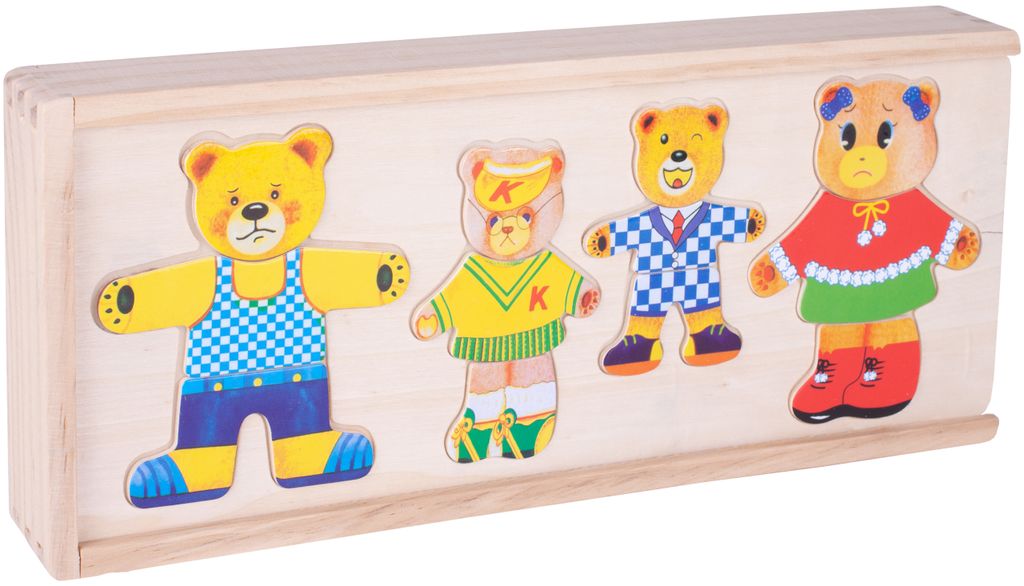 Malplay Pädagogisches Verkleidungsrätsel "Teddybär Anziehen Produktbild 5
