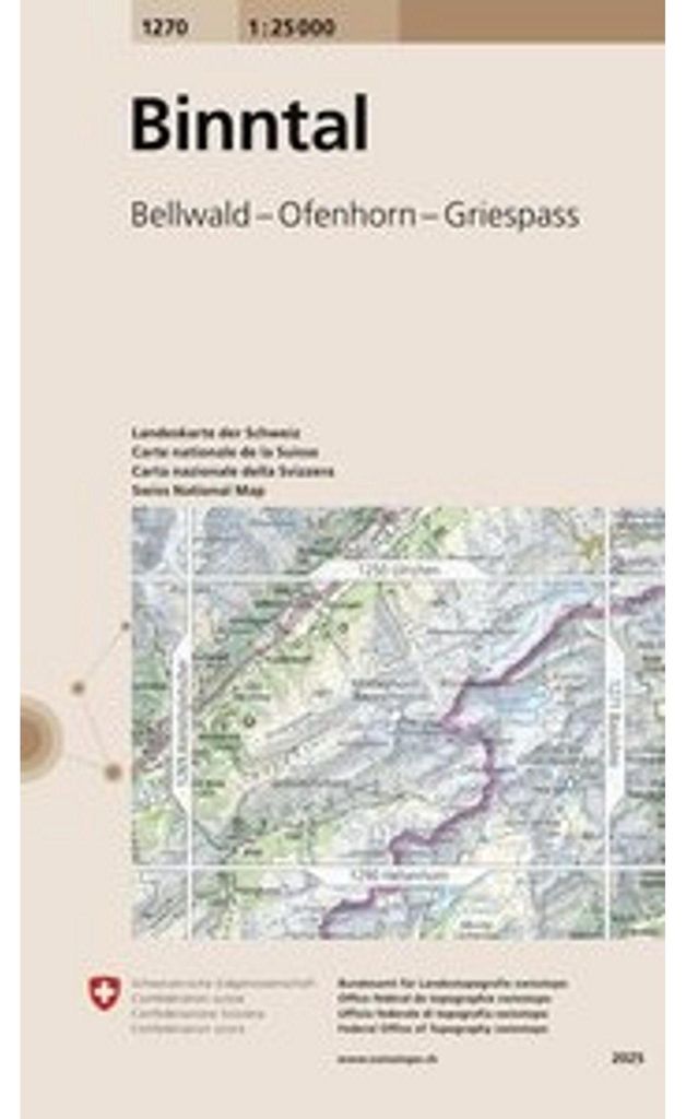 Swisstopo 1 : 25 000 Binntal