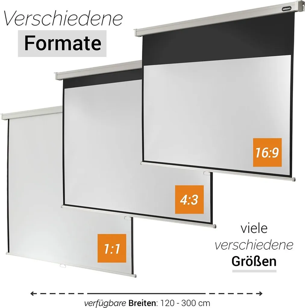 Écran Projection Sans Plis Celexon Rollo 220x220 - Image Nette et Fluide - 9