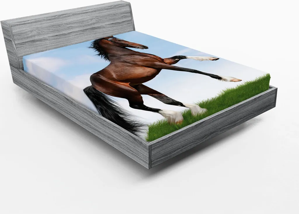 Lenzuolo con Angoli Cavalli 180x200 ABAKUHAUS - Stile Country Chic