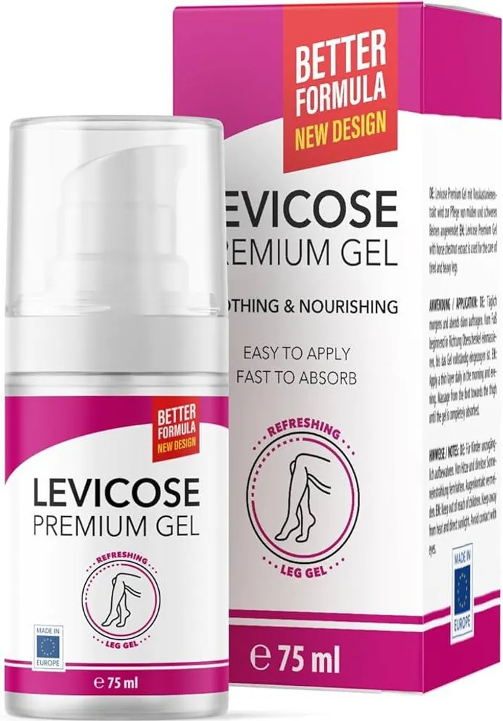 Gel pour les jambes Levicose 50 ml - Soulagement après une longue journée