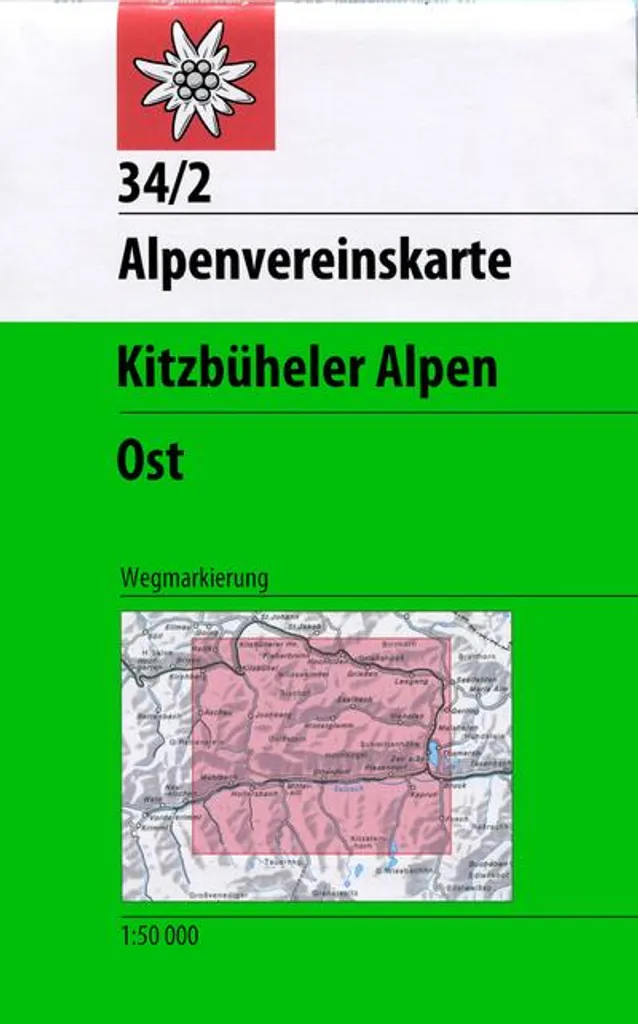 Carte pour randonnée Kitzbüheler Alpen Ost 34/2 - Alpenverein