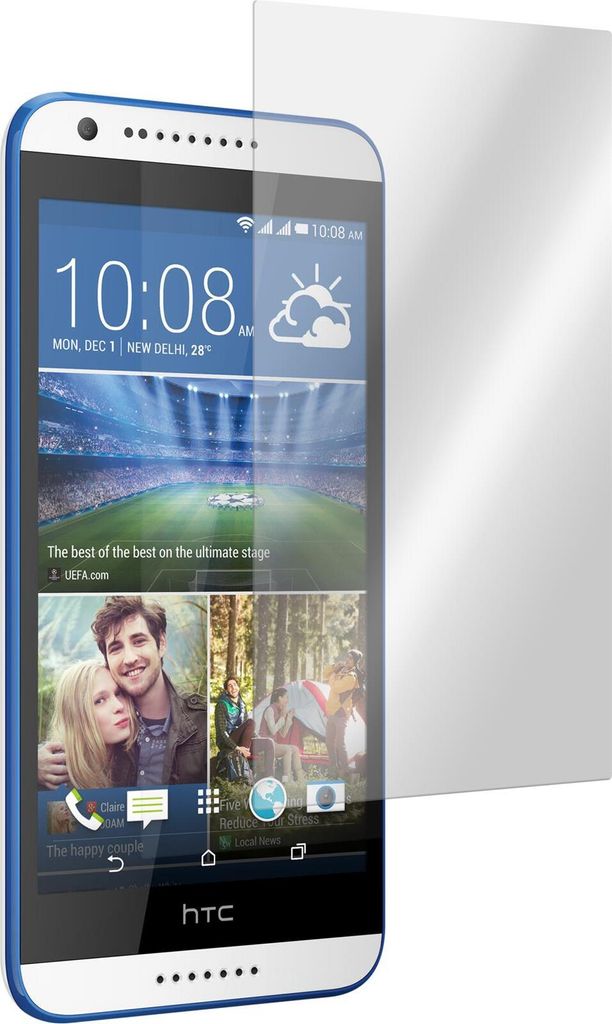 3er-Pack PhoneNatic Glas-Folie klar kompatibel mit HTC Desire 620 - Panzerglas für Desire 620
