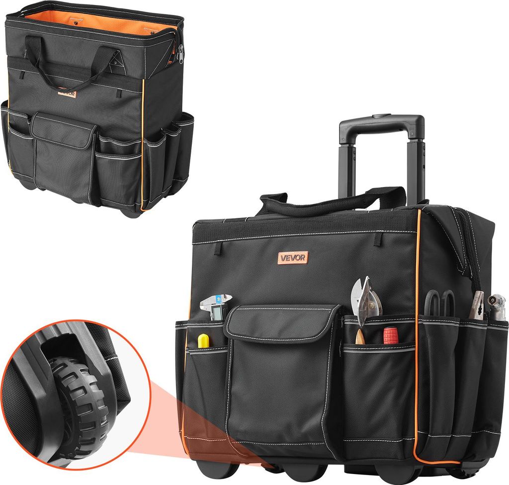 Borsa porta attrezzi VEVOR con ruote, portata 50 kg, 25 Immagine del prodotto 
