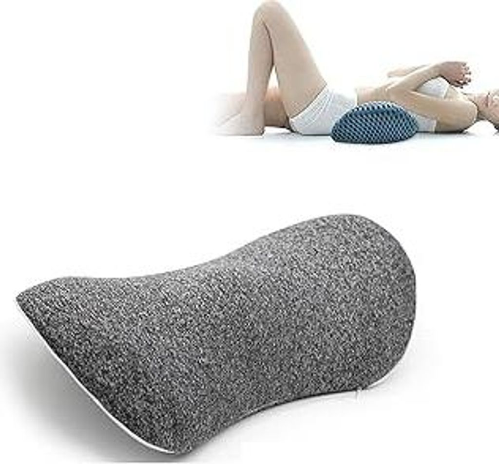 Lendenwirbelkissen Memory Foam Lendenkissen: Rückenstützkissen Ergonomisches Druckentlastung Rückenkissen Rückenpolster für Bett Stuhl Auto B...