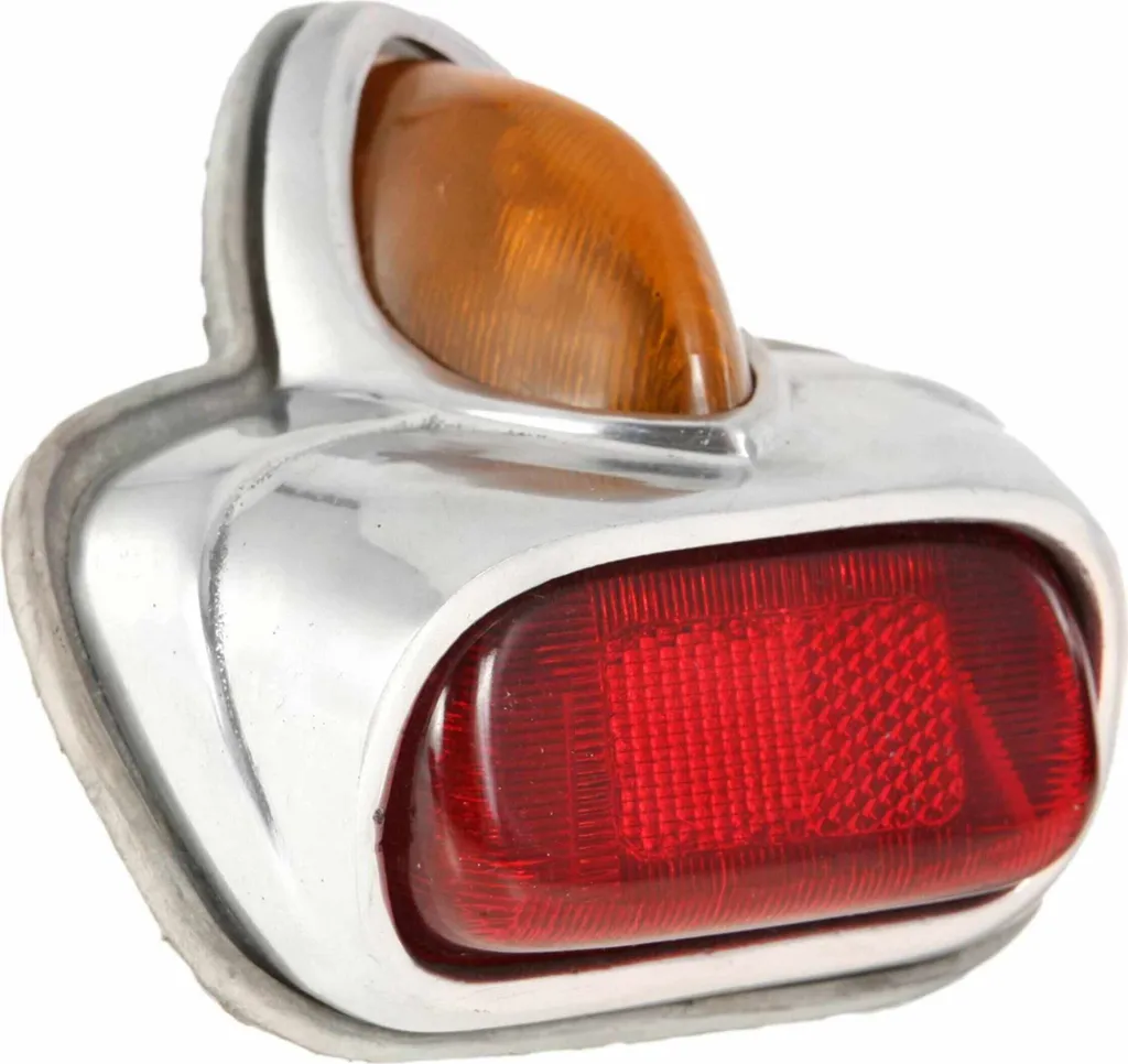 Feu arrière pour restauration de scooter vintage rouge homologué