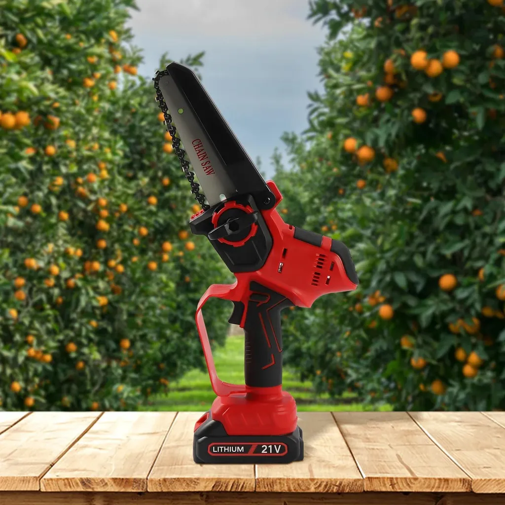 Tronçonneuse portable 15cm moteur 800m/min avec batterie lithium 21V