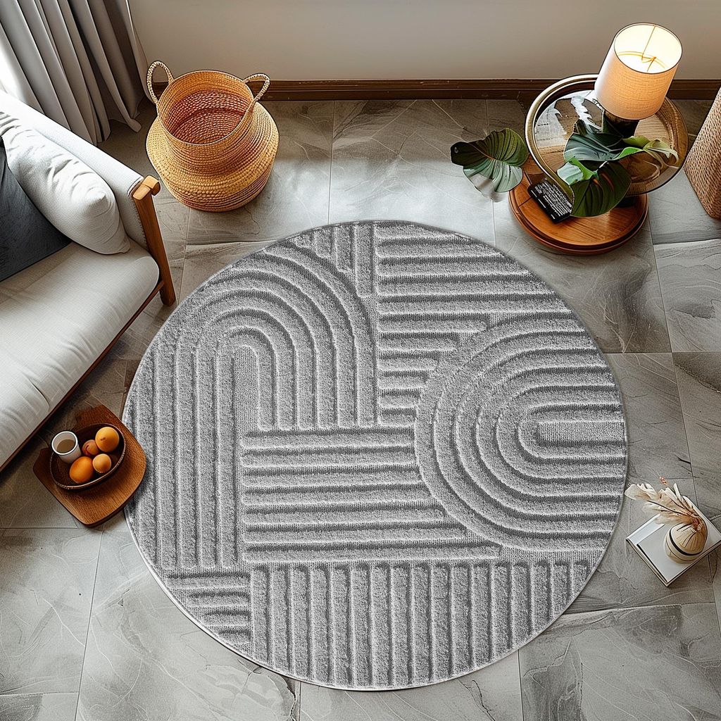 Homebyhome Tapis à Poils Longs pour Salon Style Scandinave Image du produit 