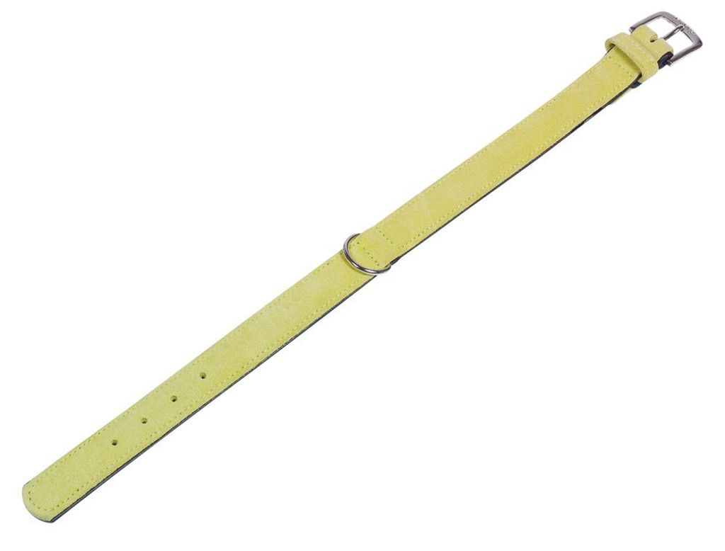 Nobby Halsband "VELOURS" 27 cm (20-25 cm); 12/14 mm, grün (Celery)
