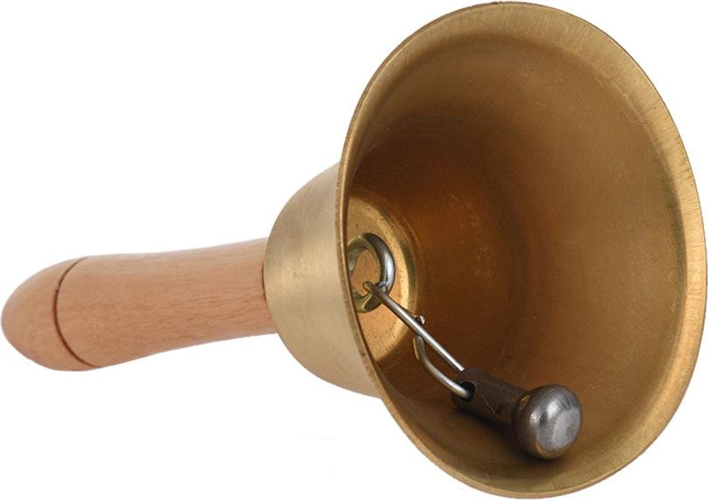 Messing Handglocke Lauter Ruf Glocke Handglocke Schreibtisch Ringglocke mit hölzernen Griff für Hochzeit Festival Dekoration Lebensmittel Linie A...