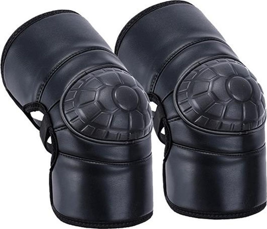 INF Winter Warme Kunstleder Knieschützer - Winddichte Motorrad Beinwärmer, 2 Stück