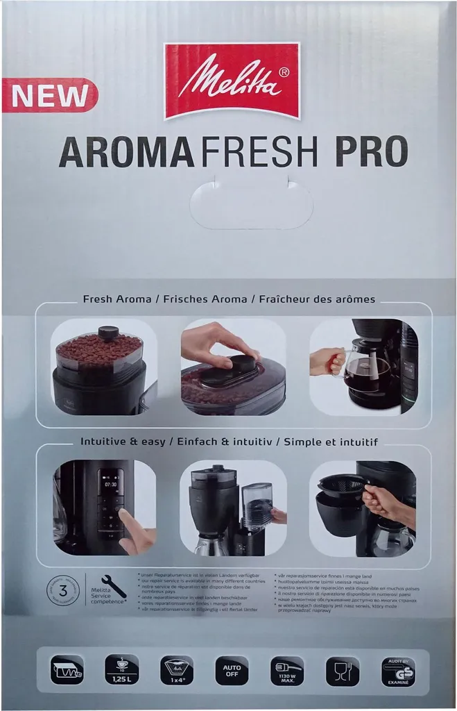 Cafetière programmable Melitta AromaFresh Glas Pro moulin à grains - 5